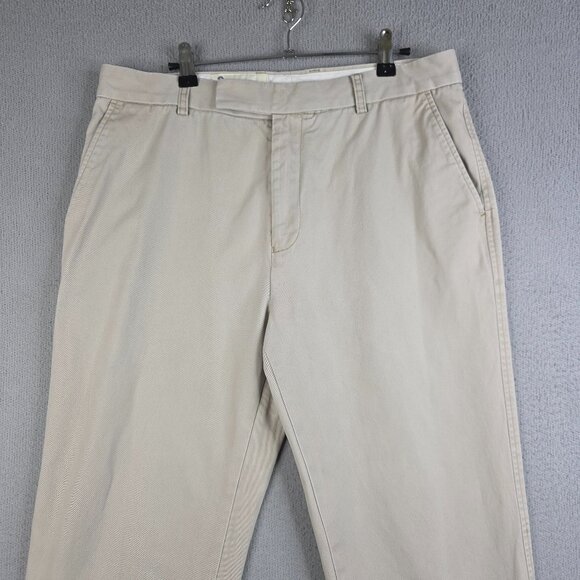 Boden Pants Mens Size 34x28 Beige Khaki Chino Preppy Straight Fit 100% Cotton - Picture 1 of 11